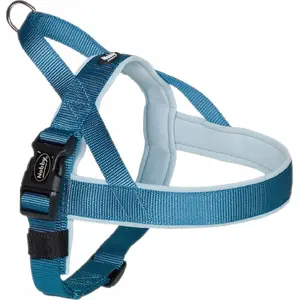 Dog Harness Nobby Classic Preno, size L, adjustable 60–76 cm, width 25/35 mm, light blue