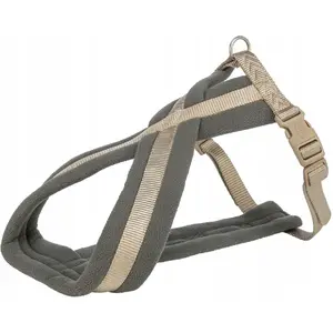 Trixie dog harness Premium Touring sand M–L 50–90 cm adjustable 25 mm strap