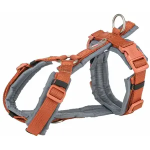 Dog Harness Trixie Premium Trekking Orange/Grey Size M/L
