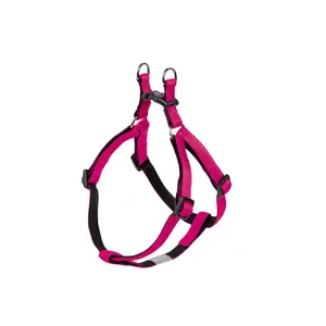 No-pull dog harness Nobby Soft Grip XS-S — nylon, chest 30–40 cm, strap width 1 cm, black/lilac