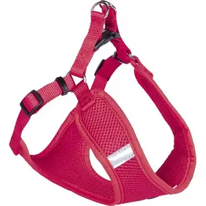 Harness Nobby MESH REFLECT XS pink, adjustable 33–41 cm chest girth