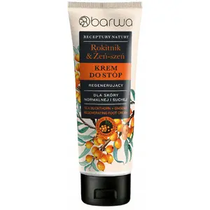 Foot Cream Barwa BARWA Receptury Natury - Sea Buckthorn & Ginseng 100 ml regenerating