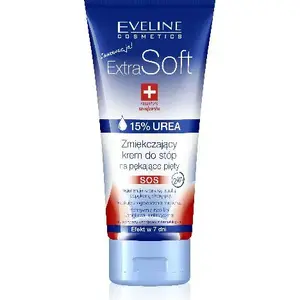 Крем для стоп Eveline Extra Soft SOS 15% мочевина для трещин на пятках 100 мл