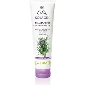 Foot cream Celia Seria kolagenowa for dry and cracked skin 75 ml + 50 ml