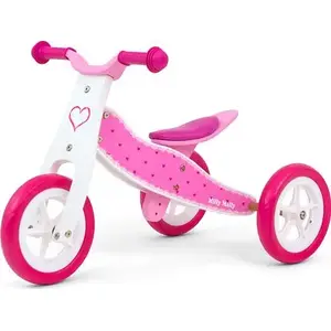 Braucamais milly mally Jeździk 2w1 Look Hearts modelis 2772, pārvēršams staigulītis un braucamais
