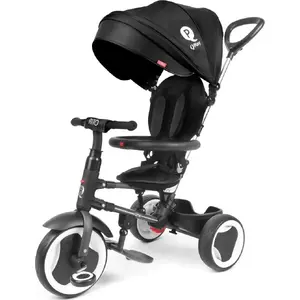 Tricycle Qplay Rito — Qplay model 3839, black, children's 3-wheeled ride-on