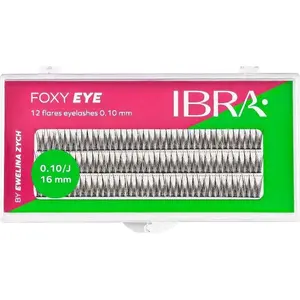 False eyelash clusters Ibra Foxy Eye 16 mm, 120 pcs — individual lash clusters