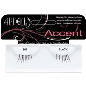 Накладные ресницы Ardell Accent 308, 1 пара, черные, для естественного акцента