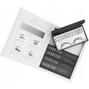 Sztuczne rzęsy NANOLASH_SET 10/12/14 mm Classy 36 szt. + bonder 5 ml + sealer 5 ml + aplikator + remover 5 ml