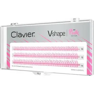 Skropstu pušķīši Clavier Vshape kępki rzęs Pink — Clavier