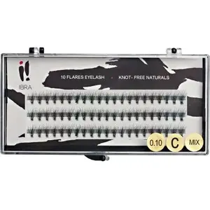 False Eyelash Clusters Ibra Kępki 0.10 mm C-Mix — individual lash clusters for volume application