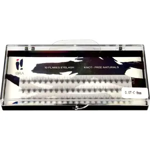False eyelash clusters Ibra Kępki rzęs KNOT-FREE NATURALS 0.07 C curl 8 mm, pack 1
