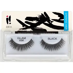 Strip false eyelashes Ibra Glam 600 — 1 pair, reusable cosmetic lashes