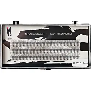 Eyelash clusters Ibra IBRA Kępki rzęs SUPER NATURAL 0.7 mm, C curl, 10 mm, pack 1