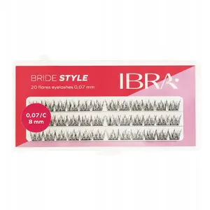Flares eyelash clusters Ibra Bride Style 20 — 8 mm cluster lashes