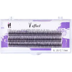 False eyelash clusters Ibra KĘPKI RZĘS V Effect 14mm – 14 mm length, V-effect clusters