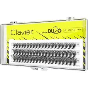 Skropstu pūciņas Clavier CLAVIER_DU2O Double Volume MIX kępki rzęs 8 mm, 10 mm, 12 mm