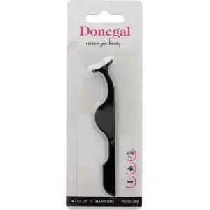 Пинцет для накладывания искусственных ресниц Donegal 4118 — точный аппликатор, 1 шт.