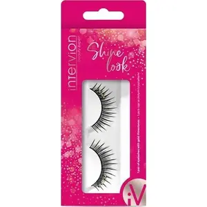 False Eyelashes with Decorative Stones, 1 Pair, INTER-VION Shine Look
