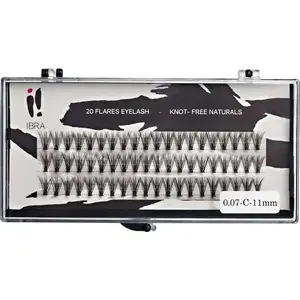 Eyelash Clusters Ibra DOUBLE 0.07 C curl 11 mm pack — Ibra brand