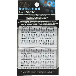 Пучковые ресницы Ardell SET Individual Combo Pack 56 пучков черные, 6 шт.