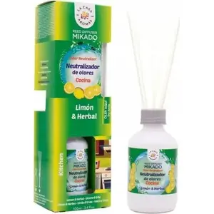 Reed Diffuser No Name LA CASA DE LOS AROMAS Special Odor Neutralizer Kitchen Lemon 100 ml