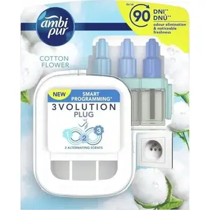 Освежитель воздуха AMBIPUR 3volution Cotton Flower — картриджи для электрического диспенсера