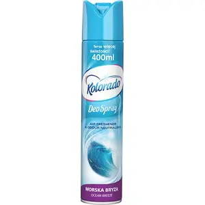 Air Freshener Spray Kolorado Deo Spray — Morska Bryza (Sea Breeze) 400 ml, universal