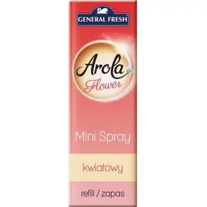 Arola mini air freshener spray refill, floral scent, replacement bottle