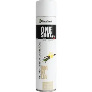 Odu neitralizētājs FRESHTEK One Shot 600 ml — vaniļas aromāts, aerosols pret smaku
