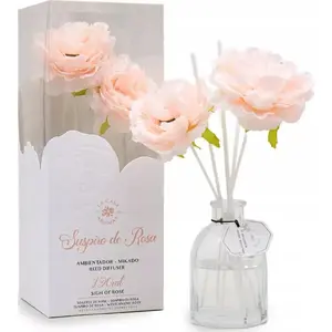 Scent diffuser LA CASA DE LOS AROMAS Flower reed sticks in flower shape Westchnienie Róży 120 ml