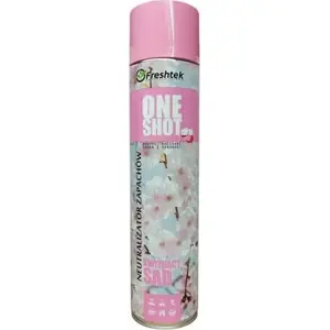 Gaisa atsvaidzinātājs / smaku neitralizators FRESHTEK One Shot 600 ml — Kwitnący Sad