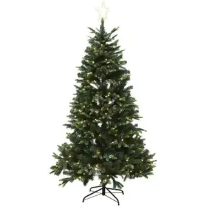 Artificial Christmas Tree Falk LIFA PE/PVC Class A+ 260×170 cm with LED and Star Nordic Winter