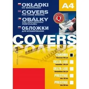 Binding cardboard ARGO CHROMO 408045 A4 glossy red 250 g/m² 25 sheets