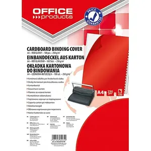 Binding Covers Office Products A4 cardboard 250gsm glossy 100 pcs red