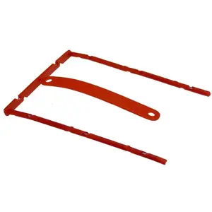 Binder clips Stickn B-binder red with top tab and label, pack of 100