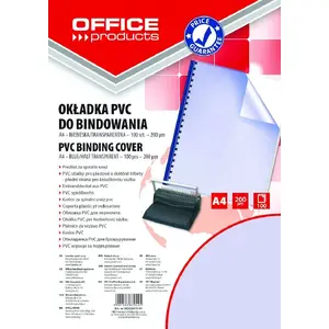 Office Products Binding Covers PVC A4 200 μm Transparent Blue Pack of 100 (MPN 20222015-01)