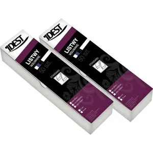 Idest A4 9 mm slide-in binding spines, black, 50 pcs — for A4 documents
