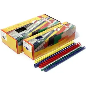 Binding Spines Staples PD0055 by Staples, plastic 6 mm, red, pack of 100