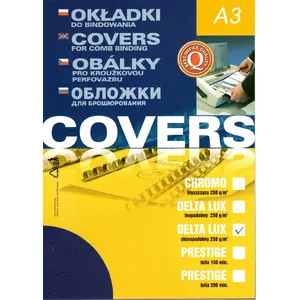 Binding Covers ARGO DELTA A3 imitation leather, navy blue, 100 pcs
