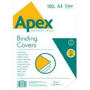 Plastic Transparent Covers Fellowes APEX Medium A4 100 pcs (6500501)