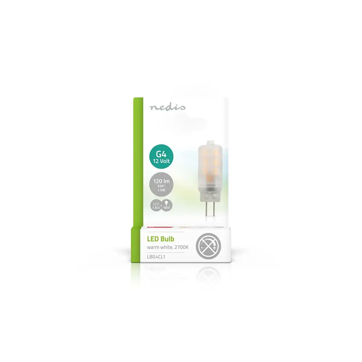 LED лампа Nedis LBG4CL1 G4 1.5 Вт 2700 К Photo 2