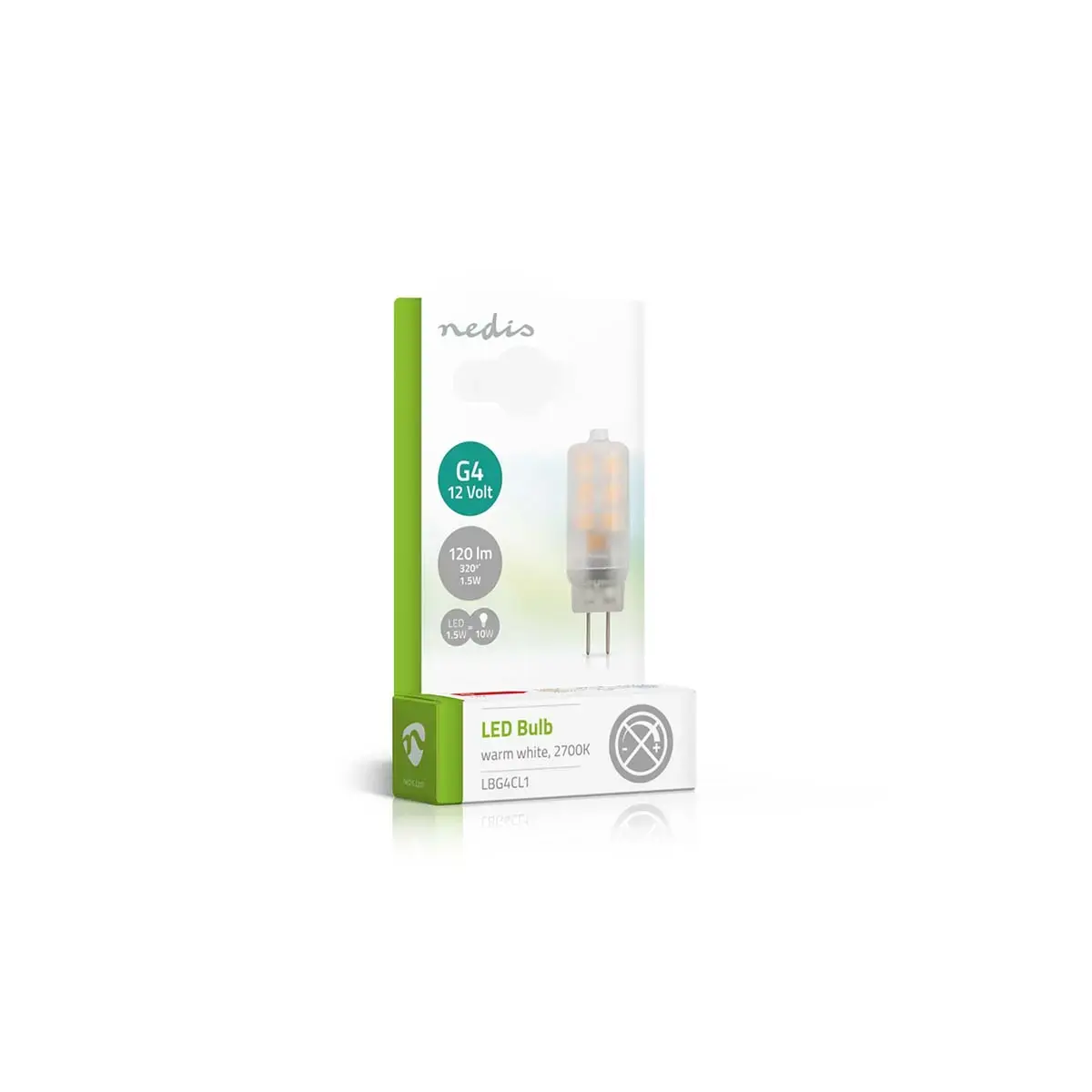 LED лампа Nedis LBG4CL1 G4 1.5 Вт 2700 К Photo 4