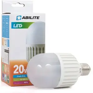 LED spuldze ABILITE E27 M70 20W 230V 1600 lm silti balta matēts stikls 270° leņķis (retro)