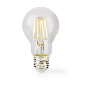 LED spuldze Nedis LBFE27A602, 7 W, E27, 806 lm, silti balta 2700 K