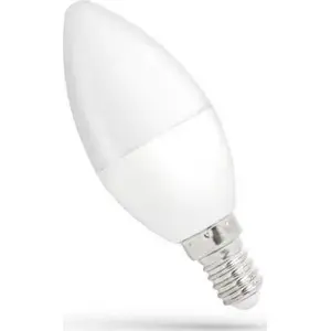 Светодиодная лампа spectrum led ŚWIECOWA E-14 230V 6W NW диммируемая — свеча, нейтральный белый