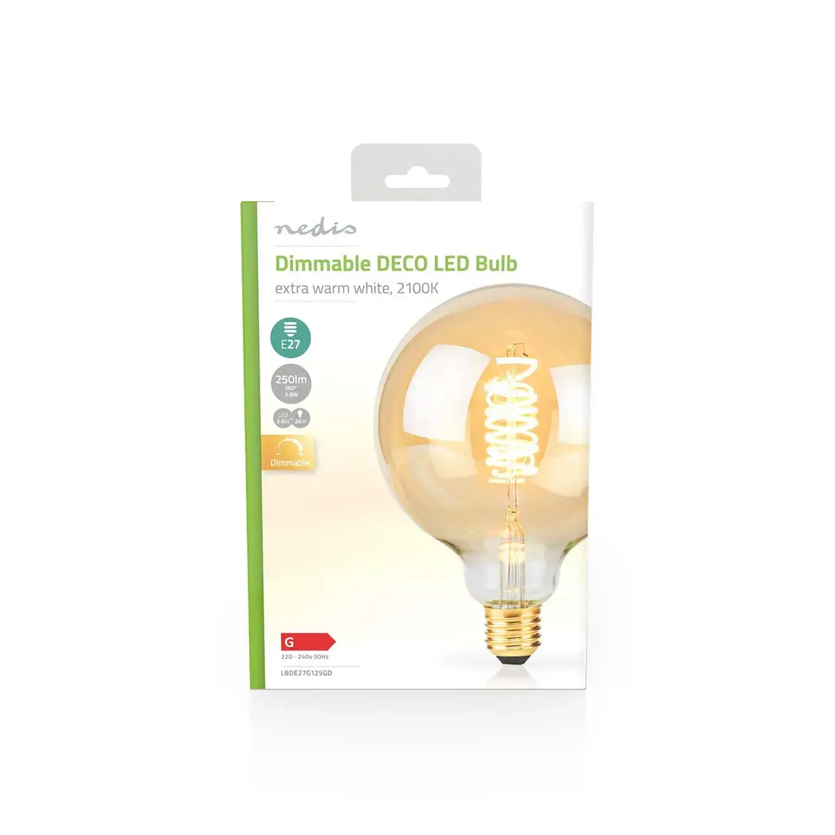 LED spuldze Nedis LBDE27G125GD E27 3.8 W Photo 3