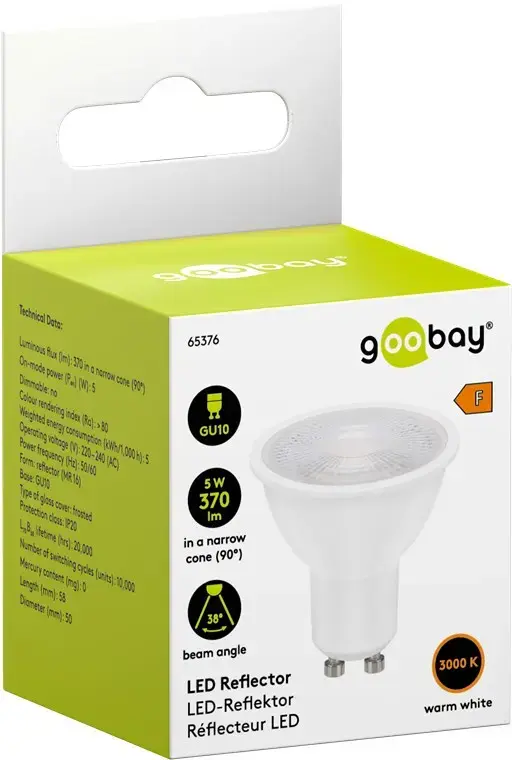 LED spuldze GOOBAY 65376 GU10 5W 3000K Photo 2