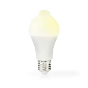 LED spuldze Nedis LBPE27A602 — E27, 8,5 W (806 lm), 3000 K, leņķis 200°