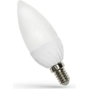 LED sveces spuldze Spectrum WOJ13027, pamatne E14, 230V, 6W, vēsi balta (CW)